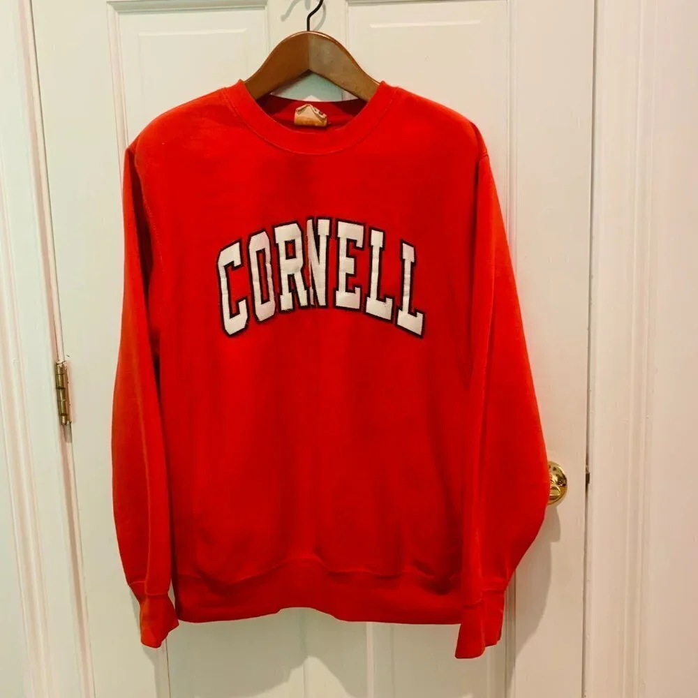 MVP Pro Weave Reverse Cornell University Vintage 80s 90s Sweatshirt Size Small